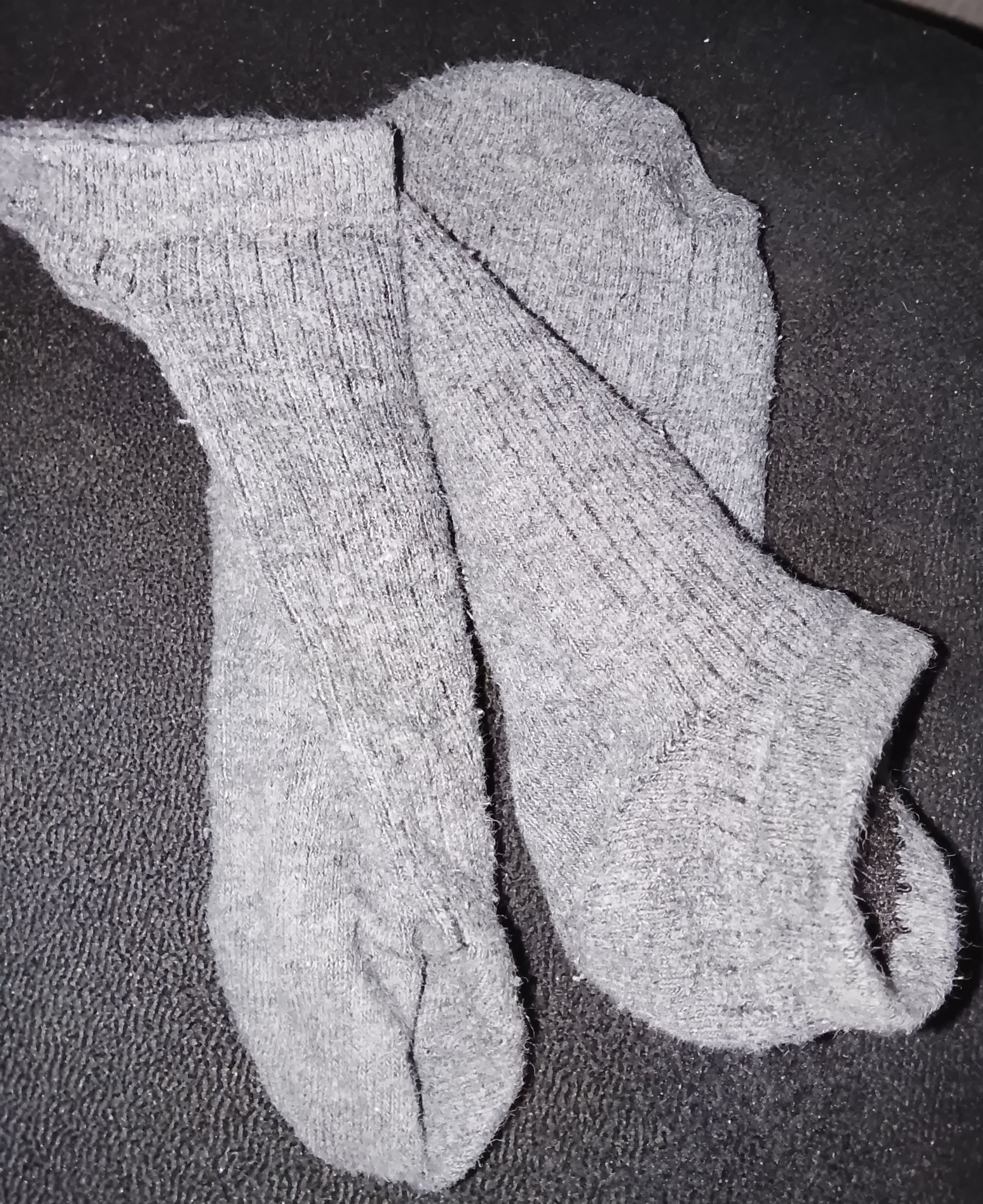 Grey Ribbed and Mint Green "Wednesday" Ankle Socks (2-Pack) 2