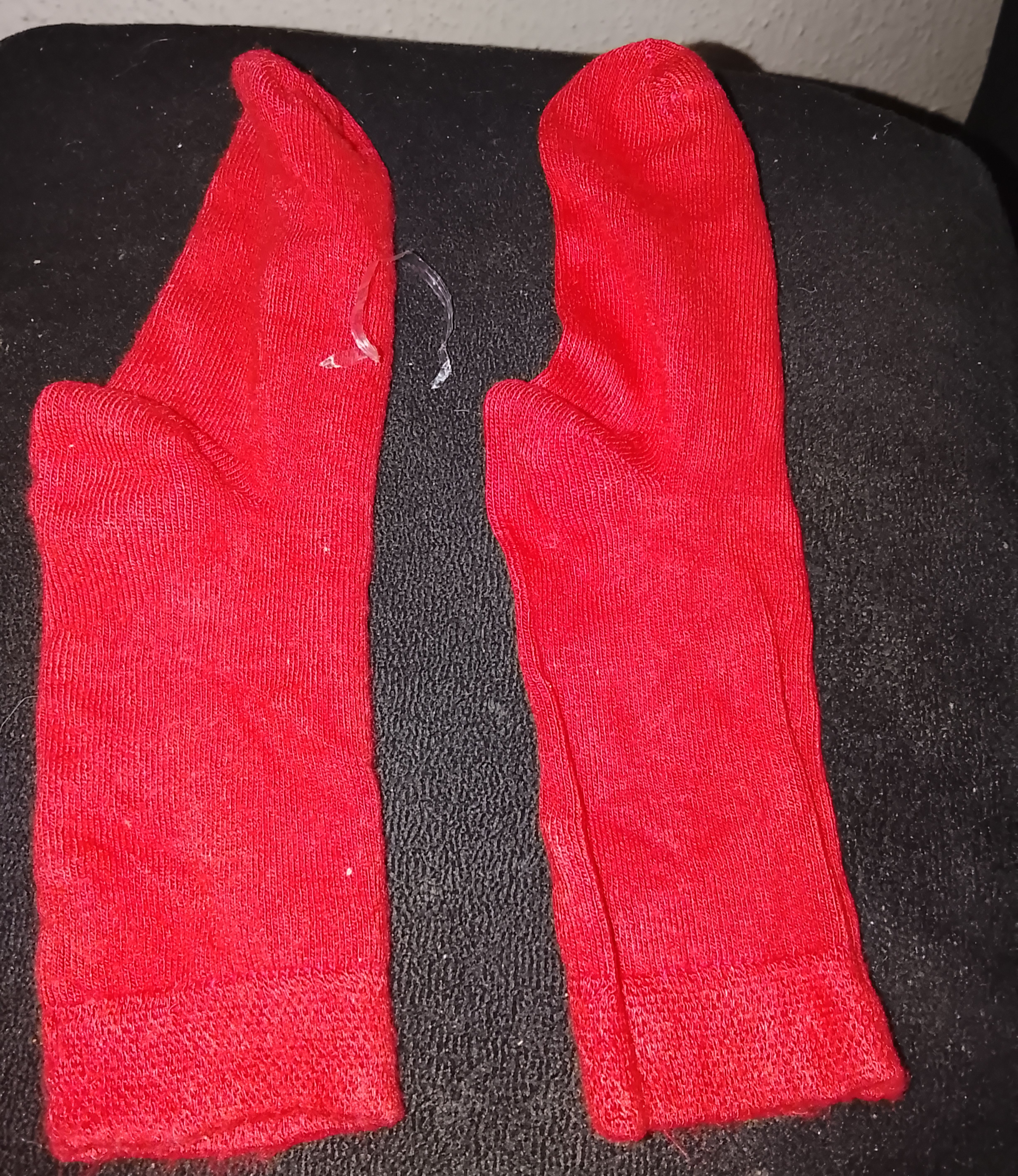 Kids Dusty Mauve Gripper and Solid Red Crew Socks (2-Pack) 3