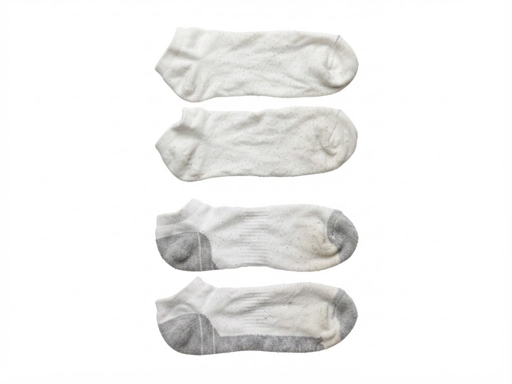 White &gray and White Speckled Ankle Socks (2-Pack)