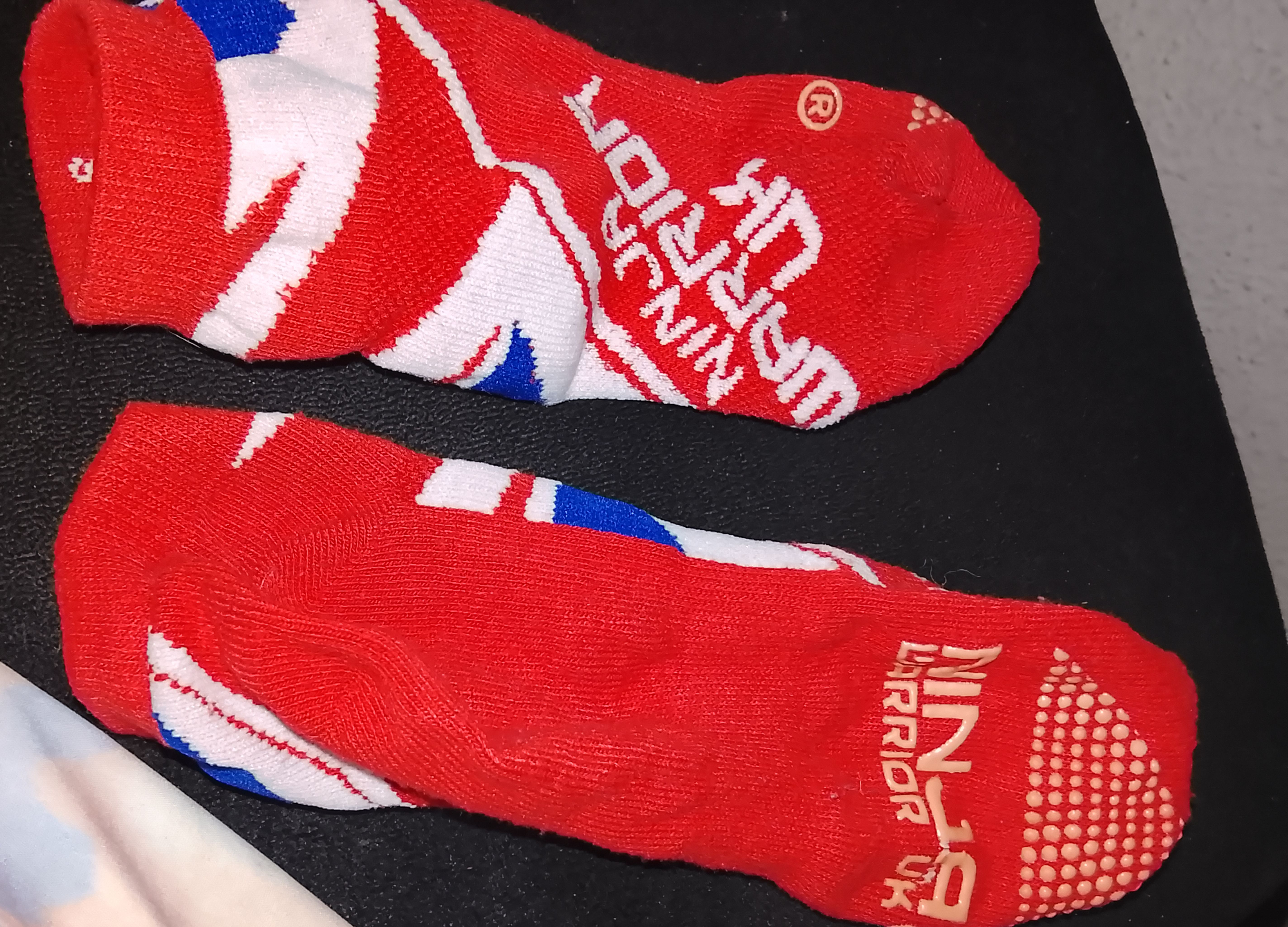 Purple Athletic and Red Active Gripper Low-Cut Socks (2-Pack) 3