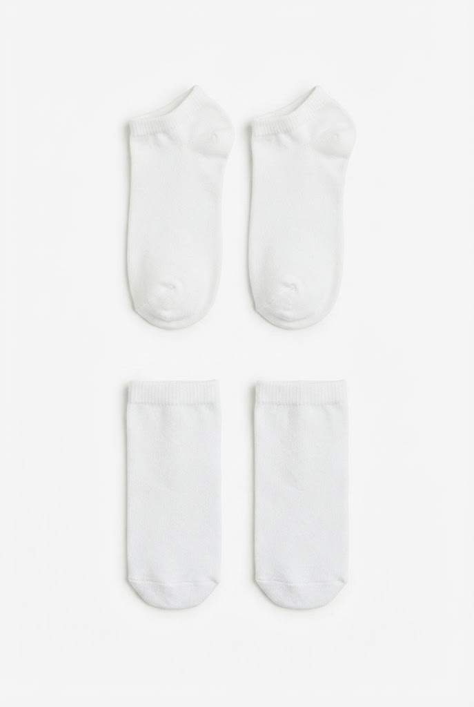 Classic White Ankle Socks (2-Pack)