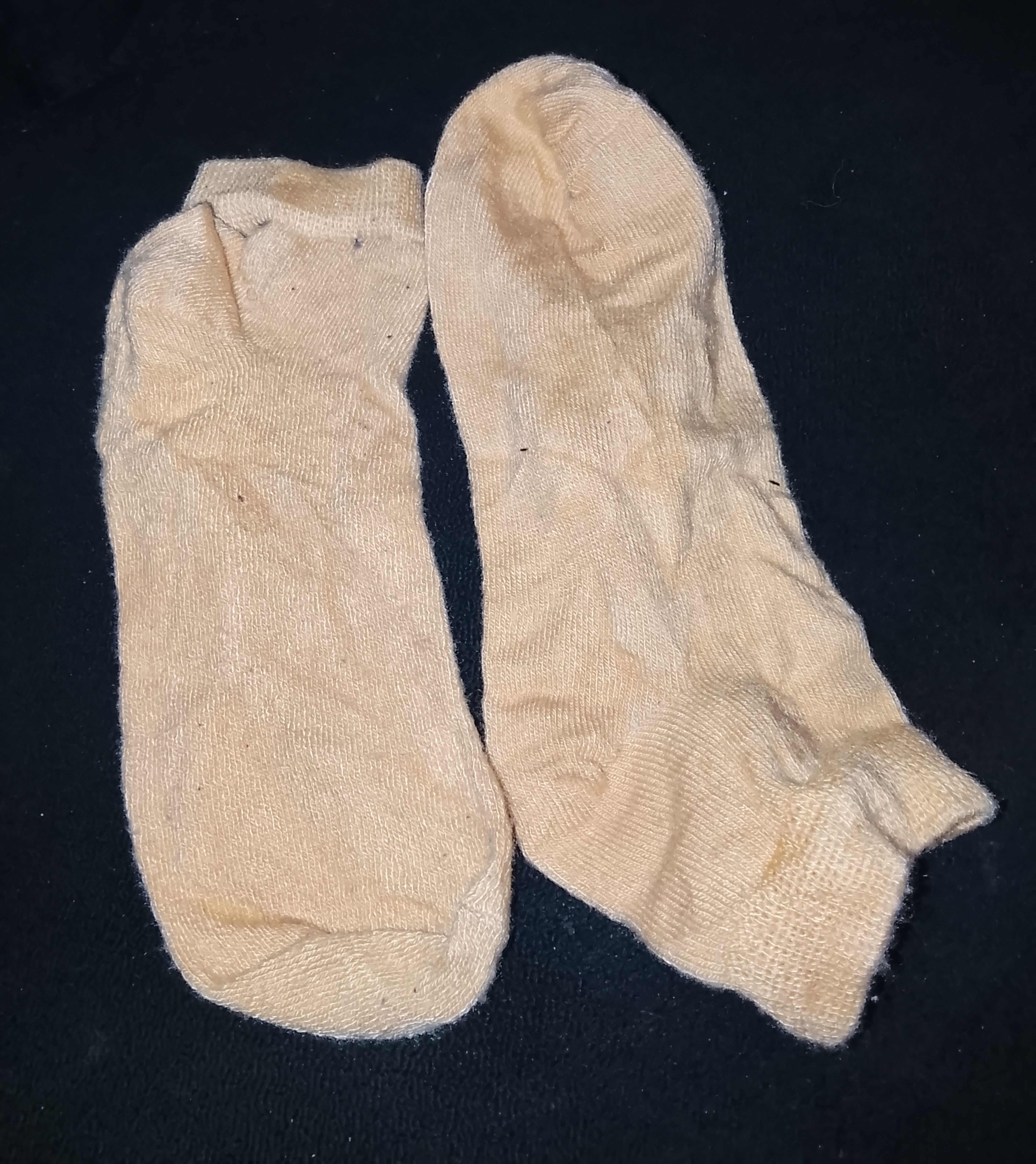 Baby White Lace-Trim and Nude Beige Crew Socks (2-Pack) 3