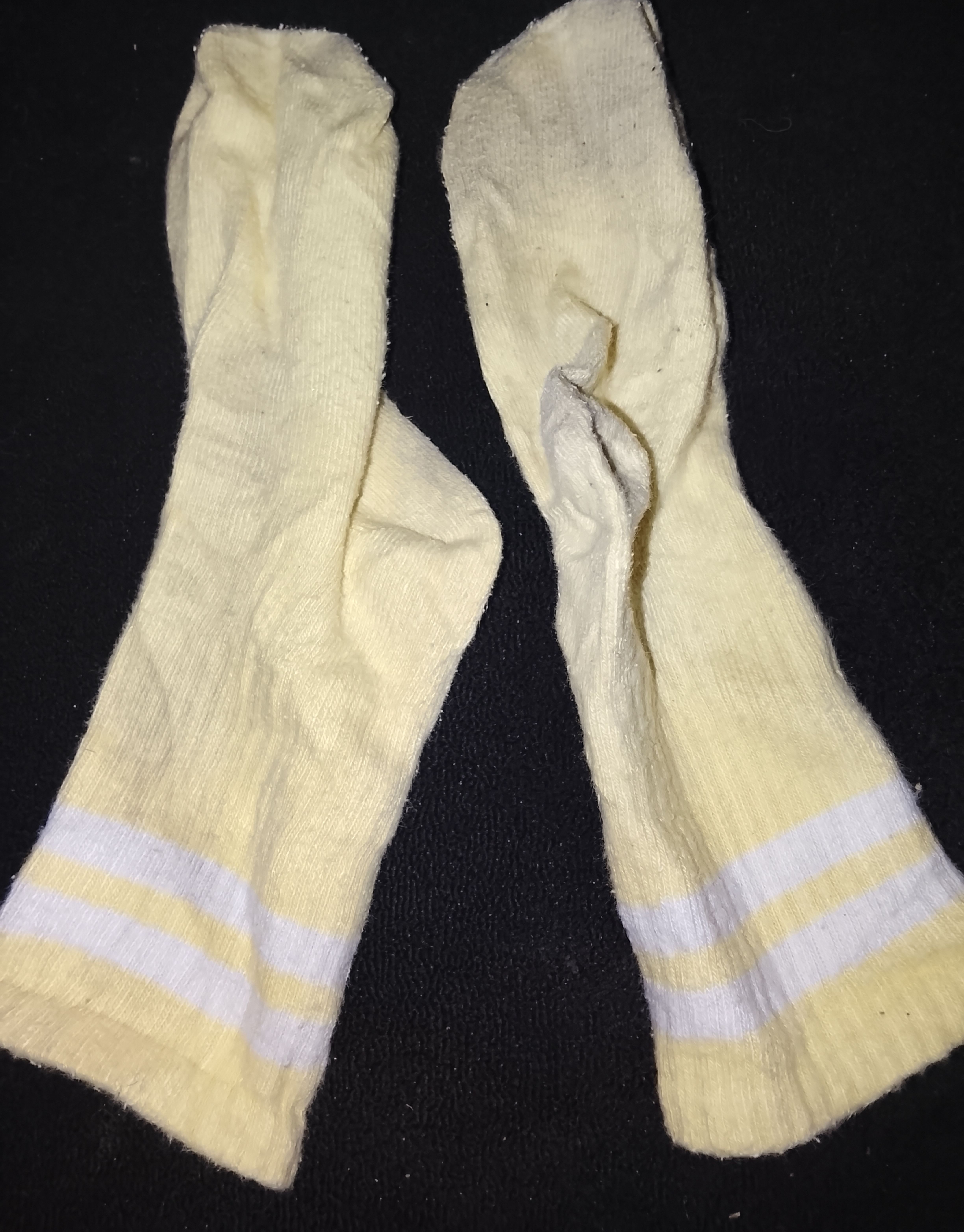 Kids Yellow Striped Athletic and Charcoal Multi-Color Speckled Socks (2-Pack) 3