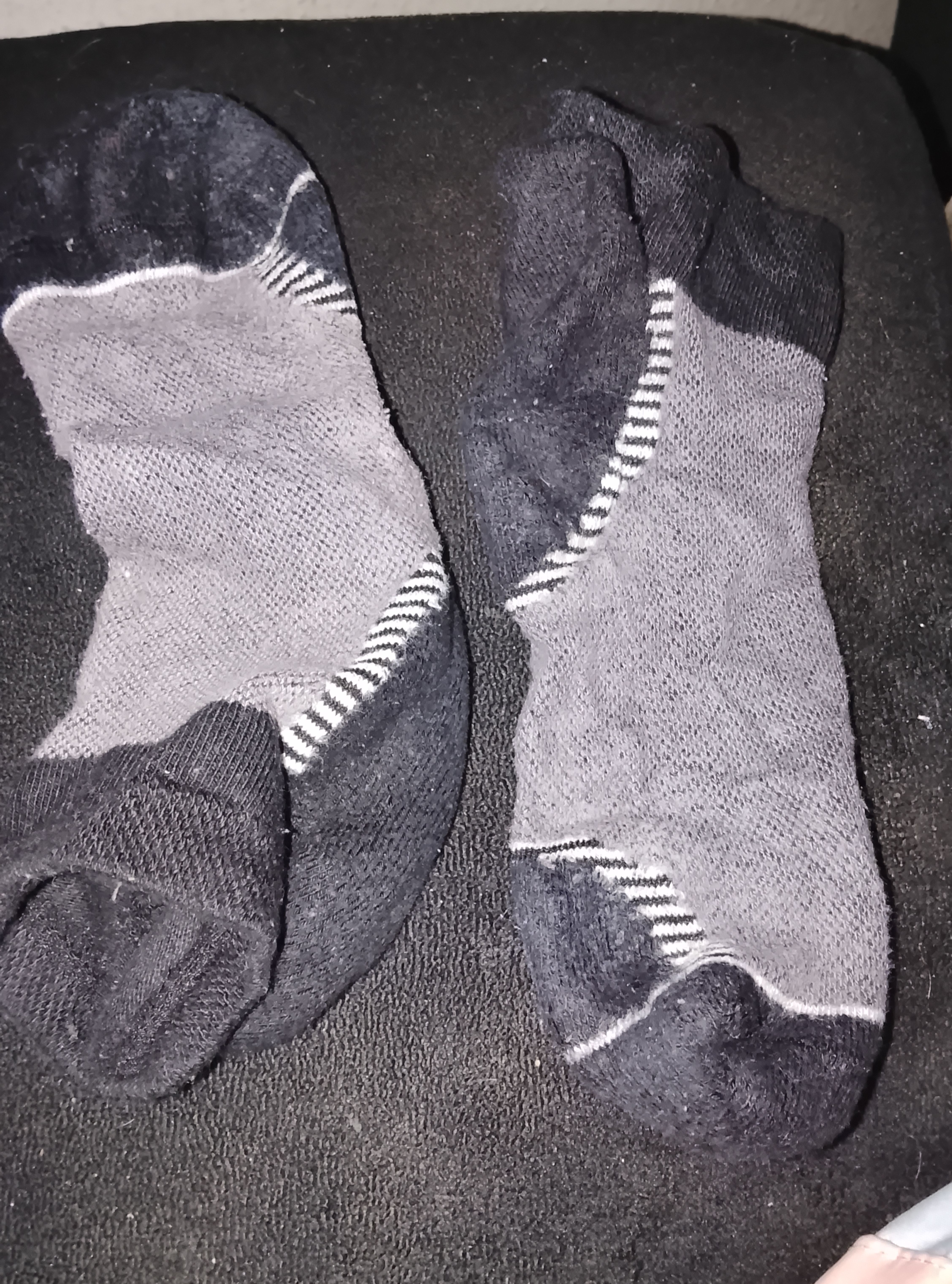 Puma White/Blue Athletic and Charcoal Performance Crew Socks (2-Pack) 3